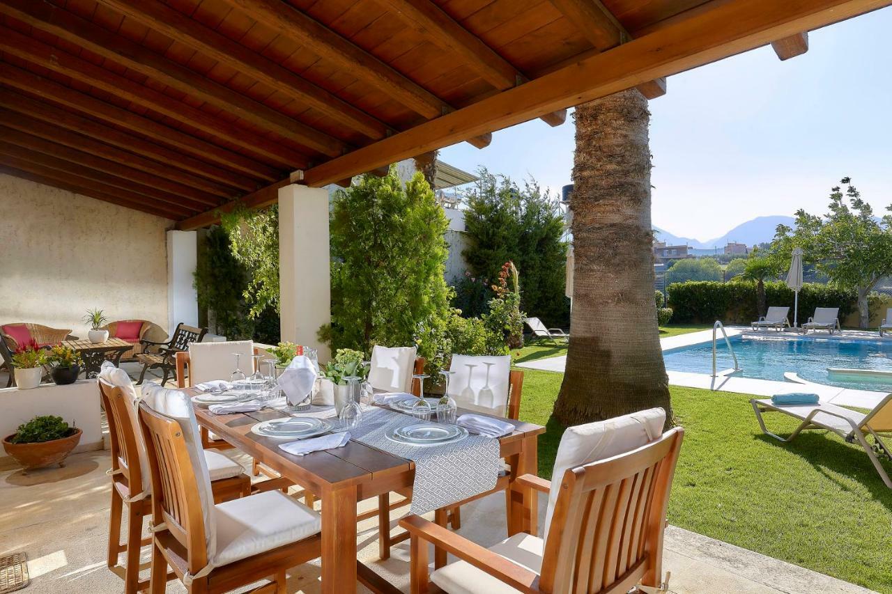 Castello Villa Daphnes - Private Pool & Whirlpool Dhafnes Bagian luar foto