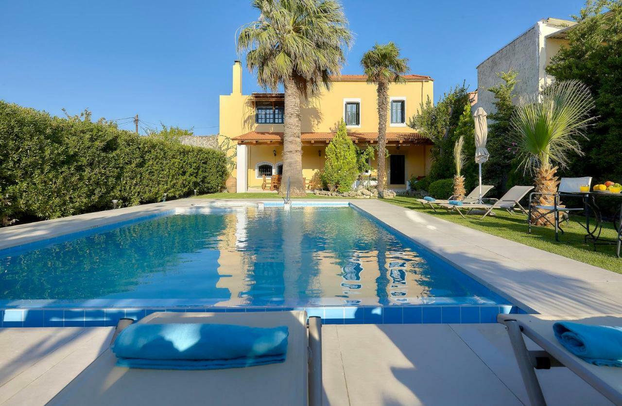 Castello Villa Daphnes - Private Pool & Whirlpool Dhafnes Bagian luar foto